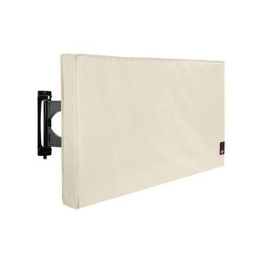 Imagem de Capa de TV iBirdie Outdoor 48-50 polegadas bege à prova de intempéries