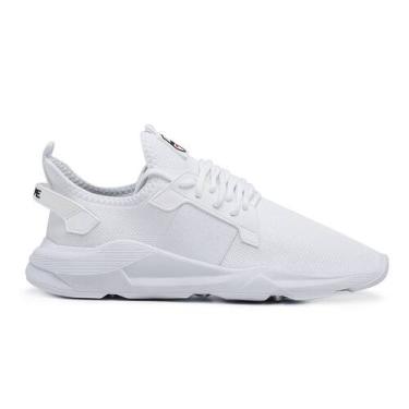 Imagem de Tênis Masculino Esporte Casual Moderno Branco - Hype, 43, Branco, Masc
