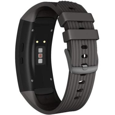 Imagem de Pulseira de relógio compatível Samsung Gear Fit2 Pro Band Solft Silico