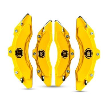 Imagem de Capa De Pinça De Freio Universal Fiat Amarela + Cola 50G