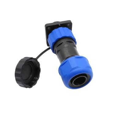 Imagem de SP20 Tubo corrugado IP68 conector e soquete à prova d'água 2 pinos 3/4/5/6/7/9/10/12/14 pinos (3 pinos)