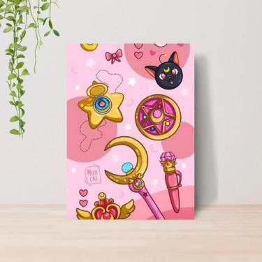 Imagem de Quadro Sailor Moon Anime A4  Placa MDF 014 - Lomi Art