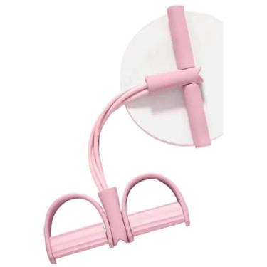 Imagem de Elástico Extensor de Exercícios Pull Reducer Multi Função Academia Em Casa Uso Profissional(Rosa)