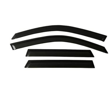 Imagem de GRJQRKHZ Defletor de janela lateral de carro para MERC&edes B & ENZ E-Class W211 Sedan 2003-2009 Viseira de porta Weathershied proteção contra vento sol chuva protetores de janela lateral defletores