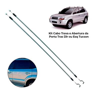 Imagem de Kit Cabo Trava E Abertura Da Porta Tras Dir Ou Esq Tucson