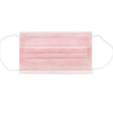 Imagem de Máscara Descartável Tnt Adulto Tripla E Clip Nasal Rosa 50 U