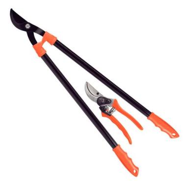 Imagem de Conjunto de Tesoura e Tesourão de Poda Com Cabo Metálico (78362/805) -