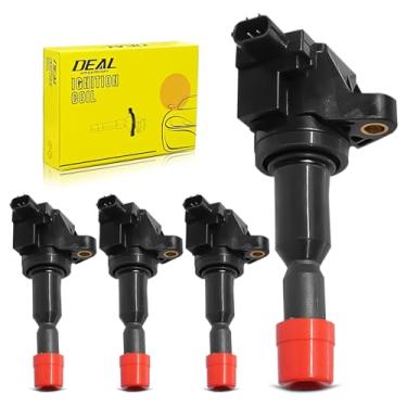 Imagem de DEAL AUTO ELECTRIC PARTS Pacote de bobina de ignição, compatível com Honda Fit 2007 2008 1.5L L4, substitui UF581, conjunto de 4