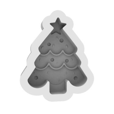 Imagem de Molde De Silicone áRvore De Natal | Para Velas, Sabonetes E Lembrancinhas | Enfeites Natalinos Artesanais | Forma De Silicone Para Resina