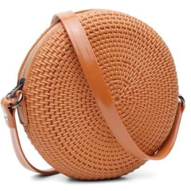 Imagem de Bolsa Feminina Transversal Pequena de Lado Redonda Quebeck VK-Feminino