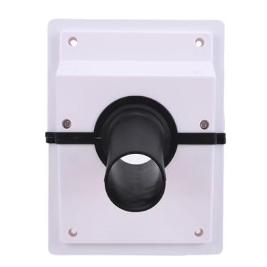 Imagem de Diydeg Kit de cobertura para conjunto de linhas e penetração de parede HVAC para ar condicionado, kit de cobertura de parede para conjunto de linhas de CA dividido com junta macia (Branco)