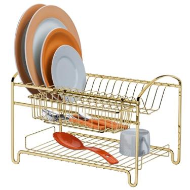 Imagem de Escorredor de louças 2 andares dourado - Capriccio - Future