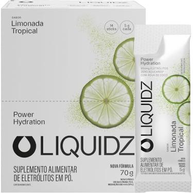 Imagem de LIQUIDZ - Eletrólitos Sem Açúcares - Sabor Limonada Tropical - Kit 1 Caixa - 14 sachês