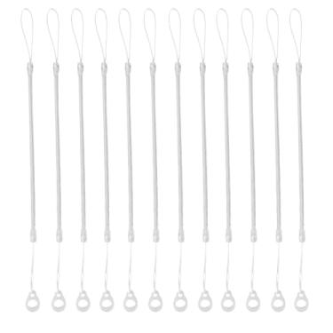 Imagem de 12un Cordões Elásticos, Cordão Retrátil Transparente Prender a Caneta Correia de Mola Anti-Perda Prática para Prender Caneta à Tela Sensível Ao Toque