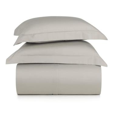 Imagem de Jogo de Duvet Casal 3 Peças Altenburg Algodão Lux 200 Fios  Cinza Inspiração