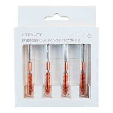 Imagem de Kit de 4 Bicos para Impressão 3D Creality de Troca Rápida Unicórnio 0.4mm, 0.6mm, 0.8mm K1 Ender V3