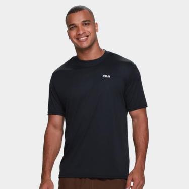 Imagem de Camiseta Fila Comfort Basic Sports Masculina, Preto, Prata, P