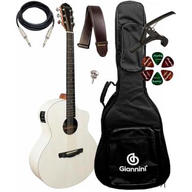 Imagem de Violão Aço Eletroacústico Giannini Gjm Com Bag + Sf-112 (SWH)