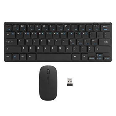 Imagem de Combo de teclado e mouse, receptor USB 2,4 G, conjunto de teclado e mouse ergonômicos, teclado e mouse fino, acessórios de computador para computador