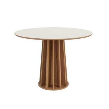 Imagem de Mesa de Jantar Redonda 4 lugares 105x105cm 100% MDF TM71 Dalla Costa, 