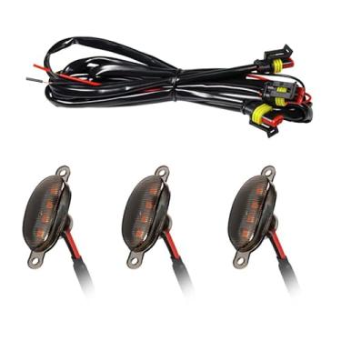 Imagem de Unifizz Luzes de grade dianteira de carro compatíveis com Ford F-150 Raptor 2004-2019 e 2013-2018 para Dodge Ram 1500 Raptor Style Aftermarket Grilles, grade de carros decorativa LED (lente amarela