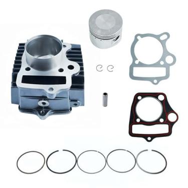 Imagem de Hauertzx Conjunto de cilindro de 52,4 mm com juntas e kit de reconstrução de anel de pistão para refrigerador chinês TaoTao 110cc 4 tempos ATV Pit Quad Dirt Bike Go Kart