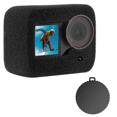 Imagem de FitStill Capa protetora à prova de vento com redução de ruído para DJI Osmo Action 5 Pro/Action 4 / Action 3, gaiola de para-brisa de esponja e capa de lente DJI 5 Pro/4/3 kits de acessórios