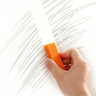 Imagem de 2 peças de borracha para pia e torneira de aço inoxidável - limpador de múltiplas superfícies sem arranhões para bancada de cozinha, laranja