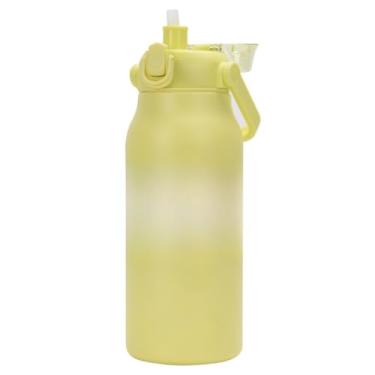 Imagem de Garrafa TéRmica | Design Com Isolamento A VáCuo, Adequado Para Bebidas Quentes E Frias(Amarelo 1700ML)