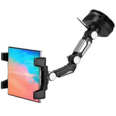 Imagem de JOYTUTUS Suporte para celular e tablet 5 em 1, suporte universal com ventosa de para-brisa para painel com rotação de 360°, serve para iPhone, Samsung Z Fold 7/6/5, todos os telefones dobráveis e iPad