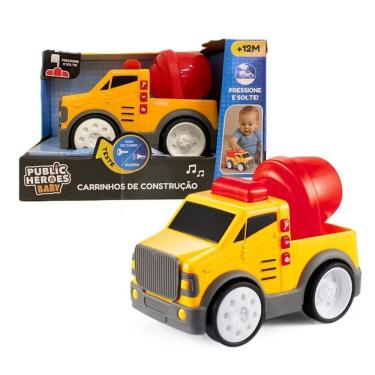 Imagem de Carrinho de Construção Betoneira Com Luz e Som - Shiny Toys