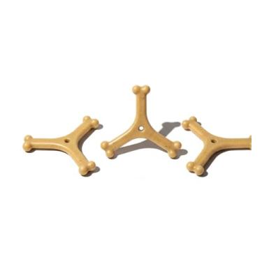 Imagem de Kit 3 Brinquedos Pet Osso Y Bamboo – Sabor Bacon – Resistente, Anti-Estresse e Limpeza Dental para Cães