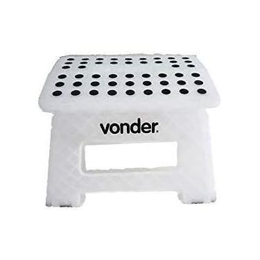 Imagem de Banqueta Plástica Dobrável Vonder 22cm  Compacta, Resistente e Fácil d