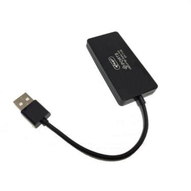 Imagem de Mini Hub Usb 2.0 4 Portas Slim 480mbps Knup Kp-t109 Preto