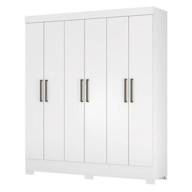 Imagem de Guarda Roupa Casal Verso 6 Portas Branco - Demóbile Branco
