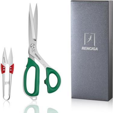 Imagem de Tesoura de tecido tesoura de costura personalizada tesouras de moldagem integral multiuso para corte de tecido couro costura confortável aderência profissional tesoura de pano afiado artesanato (22 cm