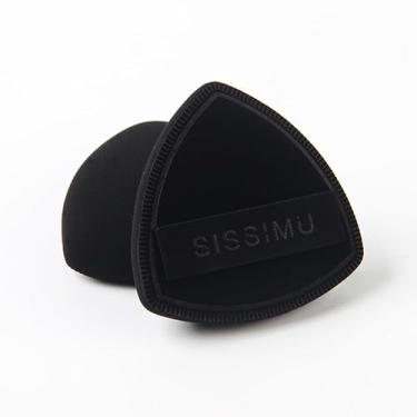 Imagem de Pacote com 2 esponjas de maquiagem, liquidificadores de beleza sem látex para base e corretivo, esponja cosmética macia para uso úmido ou seco