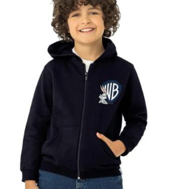 Imagem de Jaqueta Moletom Flanelada Unissex Pernalonga C/ Capuz Malwee Kids-Unissex