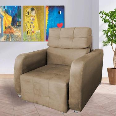 Imagem de Poltrona Retratil e Reclinavel Safira Capuccino