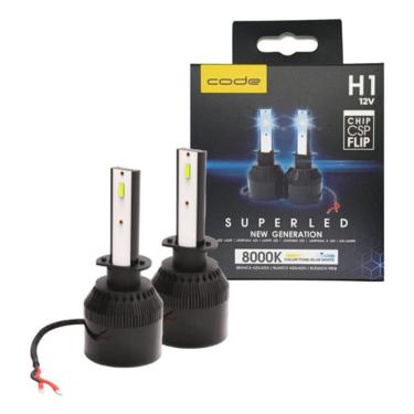 Imagem de Kit Super Led CODE 8000k 12v H1 H3 H7 H8 H9 H11 H16