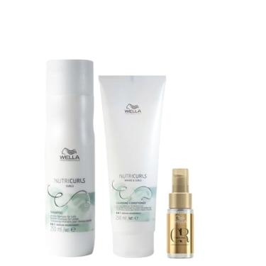 Imagem de KIT WELLA PRO NUTRICURLS SH250+CD250+OL30