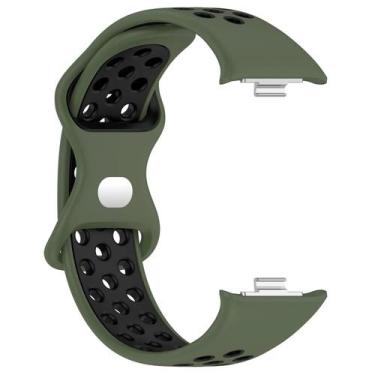 Imagem de Pulseira De Silicone Bicolor Respirável Para Xiaomi Band 8 pro - Repos