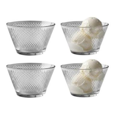 Imagem de Jogo 4 Potes De Sobremesa Tigela Bowl Taça De Vidro 250ml - Wellmix, Z