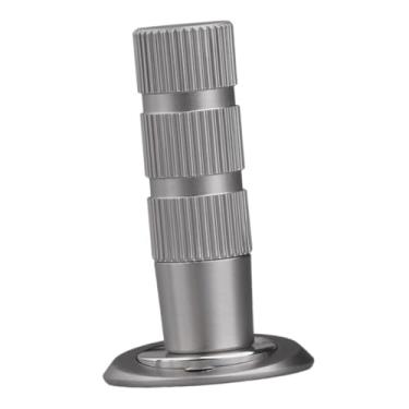 Imagem de IEUDNS Batentes de porta Batentes de porta Protetor de parede Suporte de porta Suporte de trava de porta para garagem Quarto para montagem no chão, Cinza Alumínio