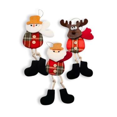 Imagem de Kit 06 Enfeite Natalino Pendurar Decorar Árvore Natal Variados