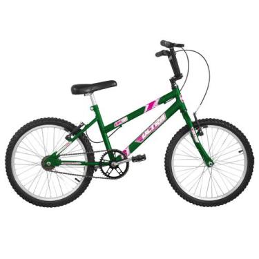 Imagem de Bicicleta Aro 20 Ultra Bikes Feminina Freios V-Brake, Verde, Aro 20