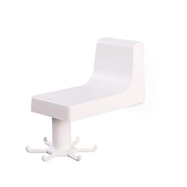 Imagem de Suporte para Utensílios Adesivo Gancho de Parede Apoio Giratório Retrátil Rack Economizar Espaço Organizador Espátula Colher Cozinha Banheiro