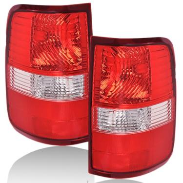 Imagem de CHEDA Par de luz traseira sem lâmpadas compatível com Ford F150 Lariat XL de carroceria 2004/Fit F150 King Ranch, Lariat, XL 2005-2006