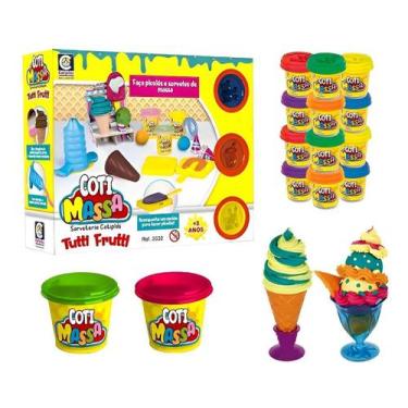 Imagem de Massinha De Modelar Sorveteria Coti Massa cheirinho Tutti Frutti - Bri