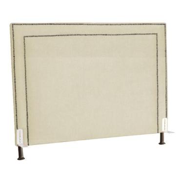 Imagem de Cabeceira para Cama Box Quarto Casal Super King 195cm Viviane Suede - 